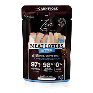 ZEN CAT POUCH MEAT KITTEN POLLO 12 x 85 gr.
